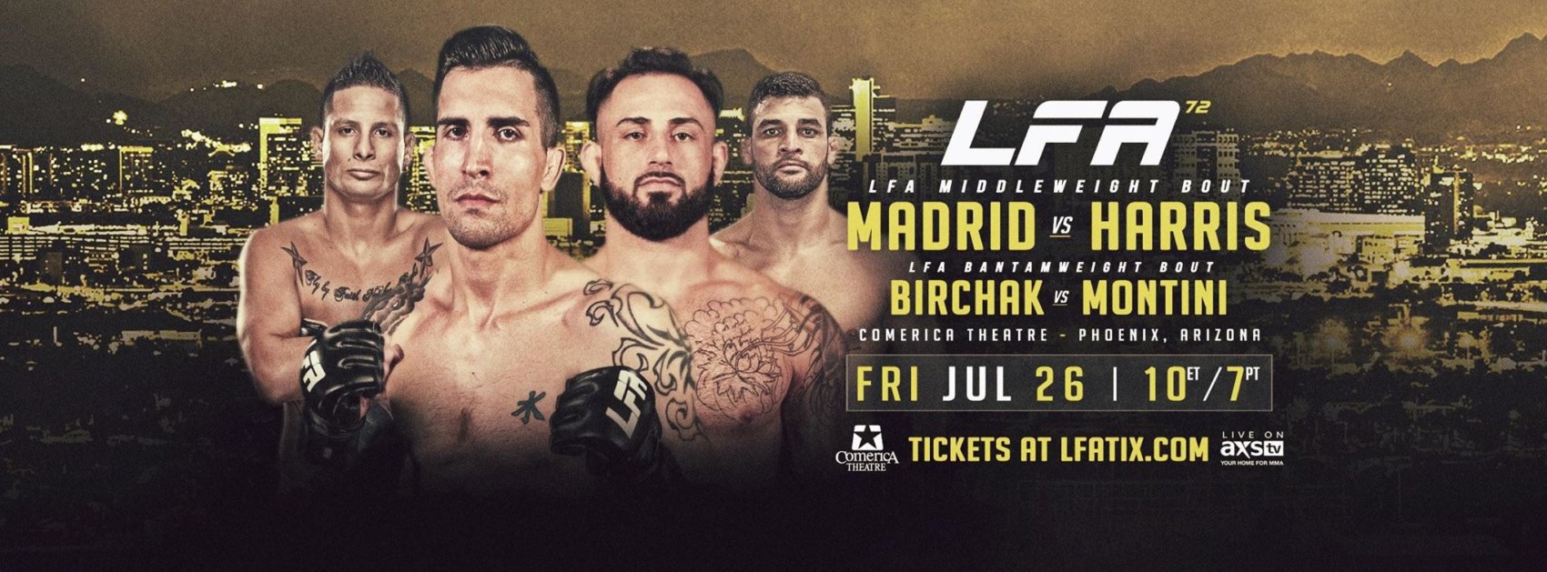 LFA 72 Madird vs Harris n Birchack vs Montini - MMA Fight Radio