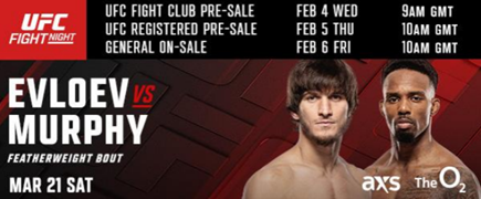 Evloev vs Murphy UFC Fight Night - MMA Fight Coverage